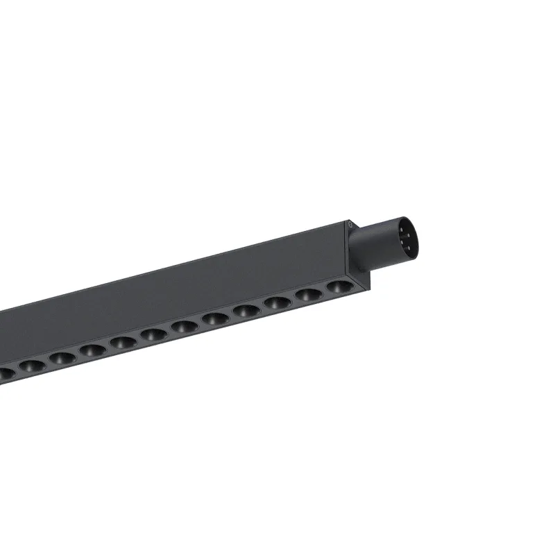 Proiector liniar XJOINT aparent, 48 W, 3000K, 45°, CRI 90, 48V DC, negru sablat